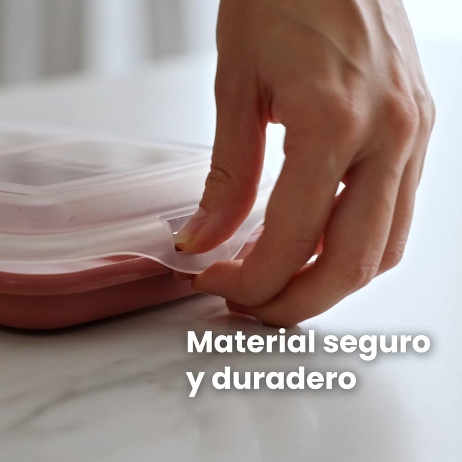 Ibili Set de 4 Tapers para Embutidos y Fiambres Modelo Altea, Tupper Fiambre, Porta Embutidos
