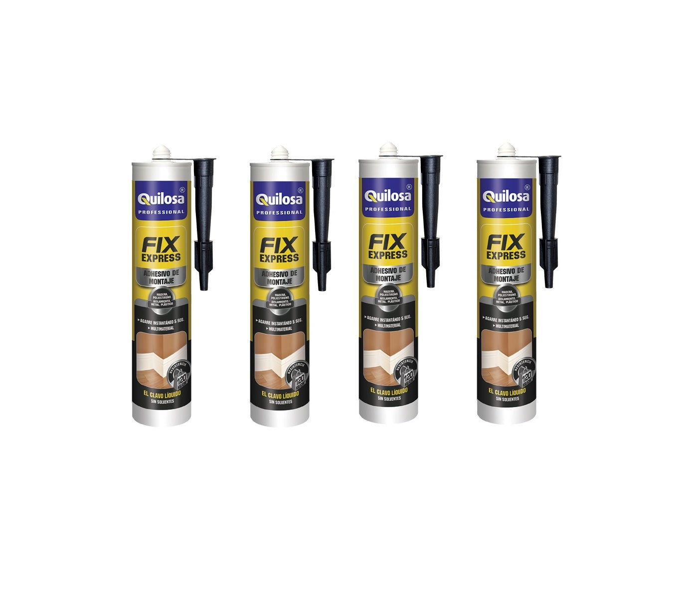 Adhesivo de Montaje Fix Express: Pack de 4 unidades
