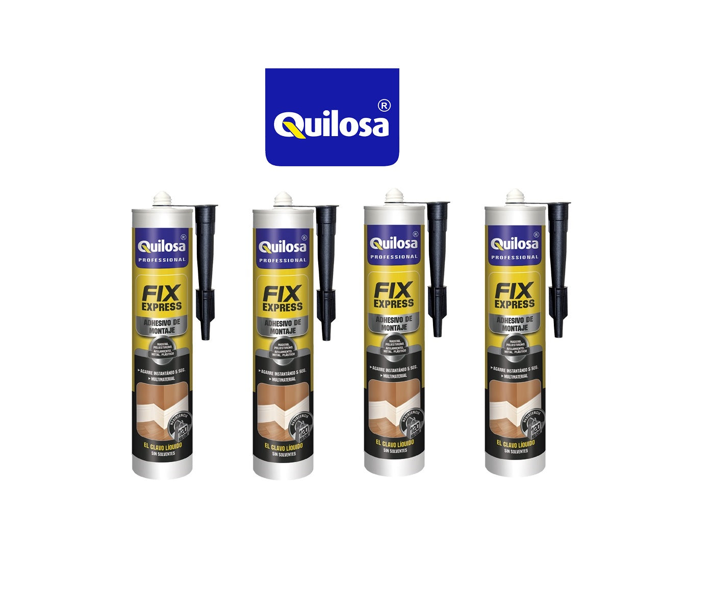 Adhesivo de Montaje Fix Express: Pack de 4 unidades