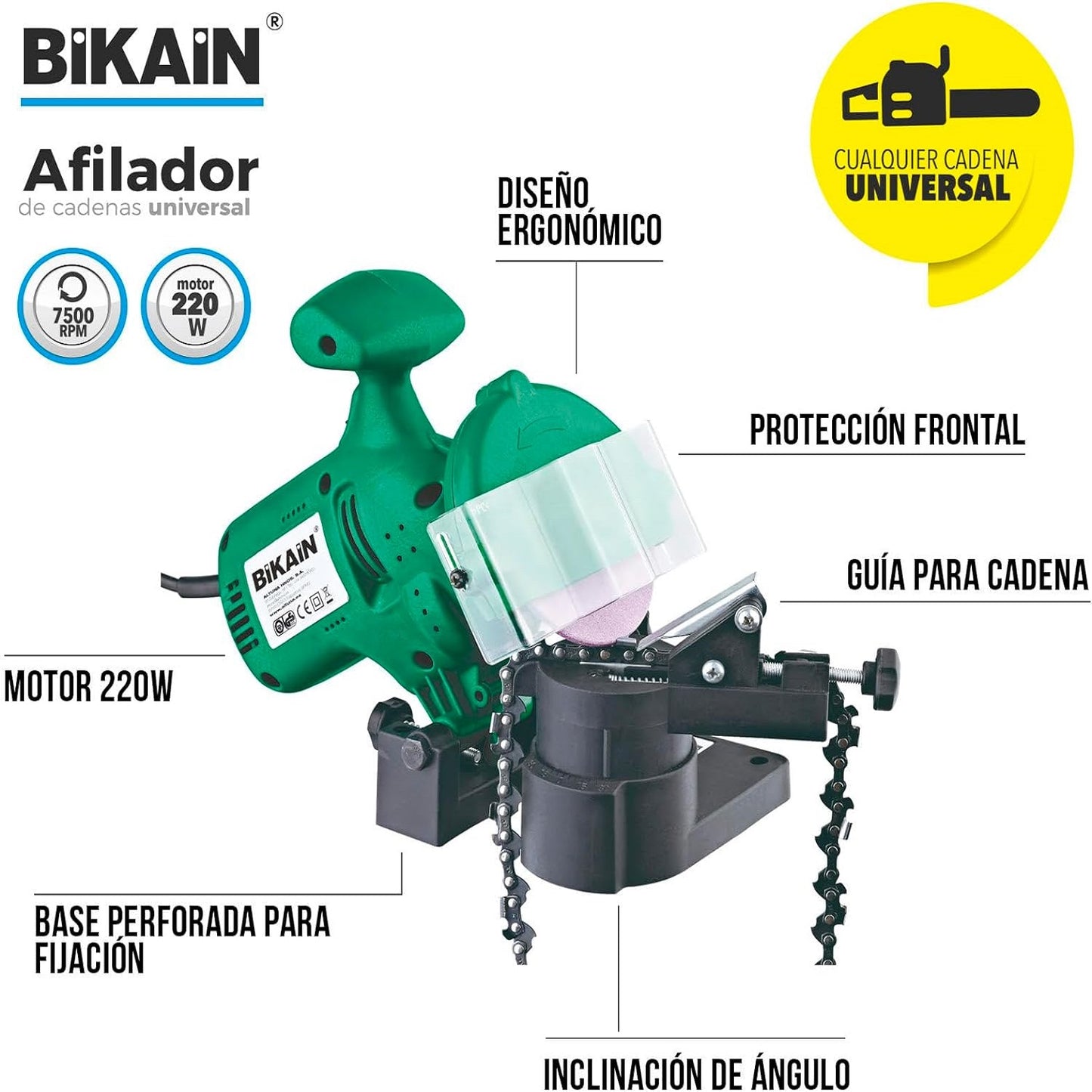Afilador de Cadenas de Motosierra Bikain
