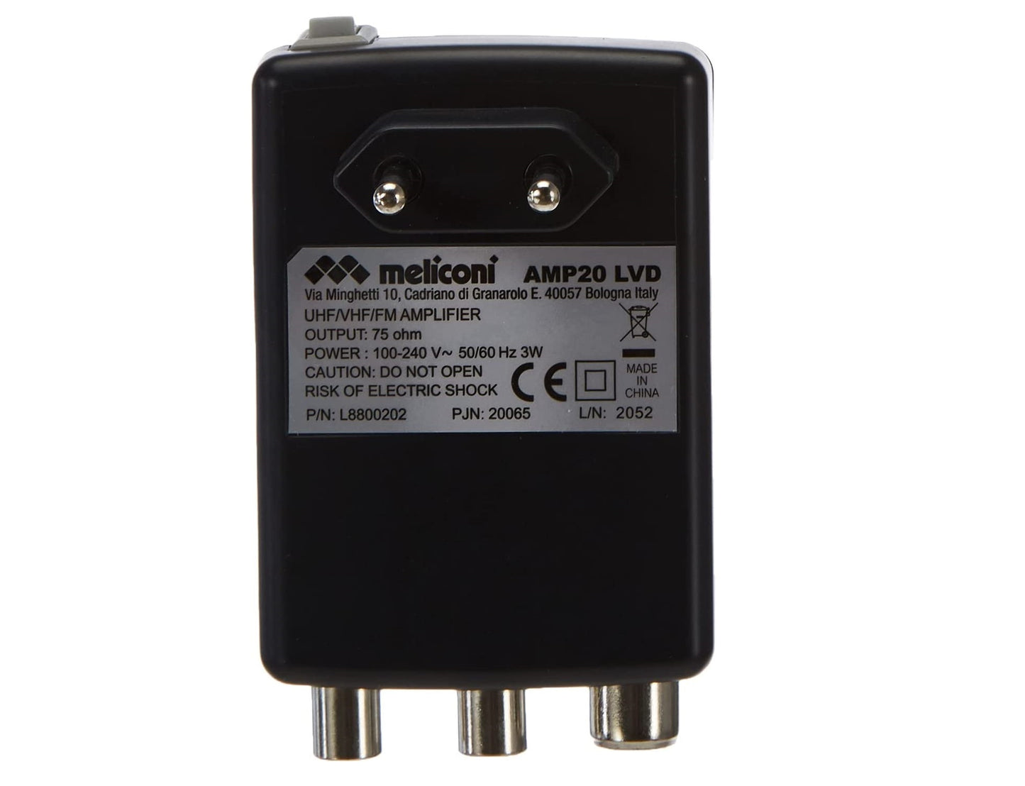 Amplificador de Antena con Interruptor para TV Analógica y Digital