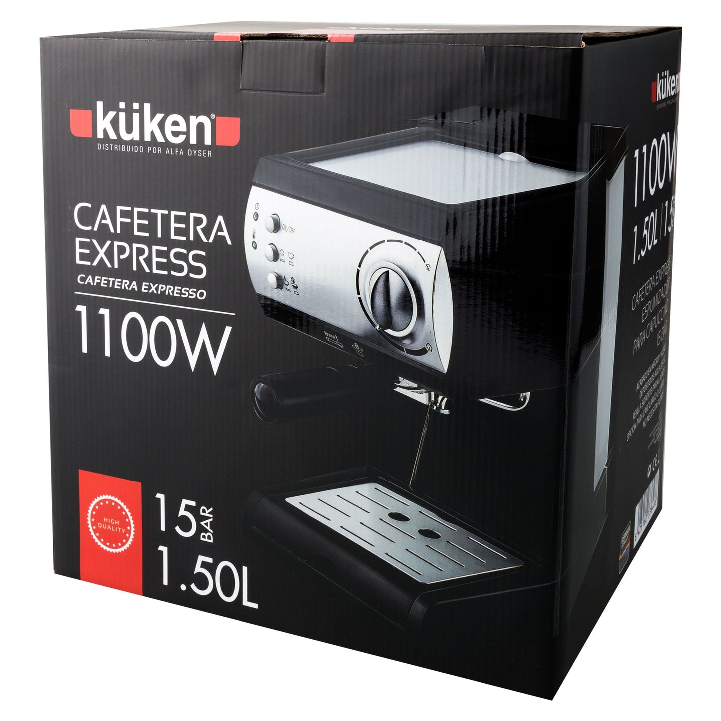 Cafetera Express Barista 15 Bar 1.5 Litros