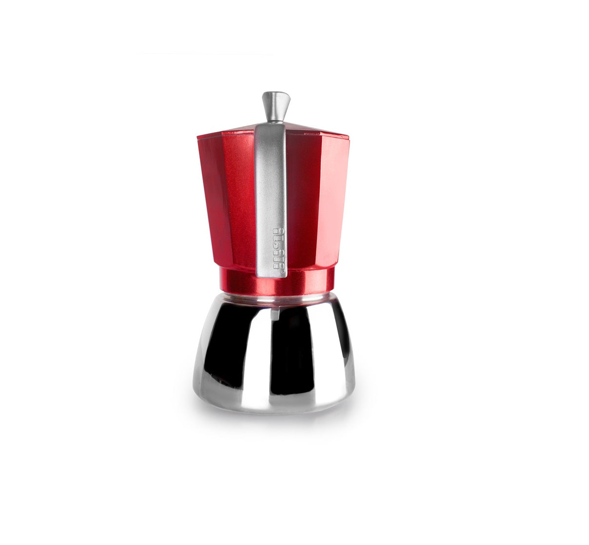 Cafetera Italiana Express Elba Red de Color Rojo en Aluminio Fundido