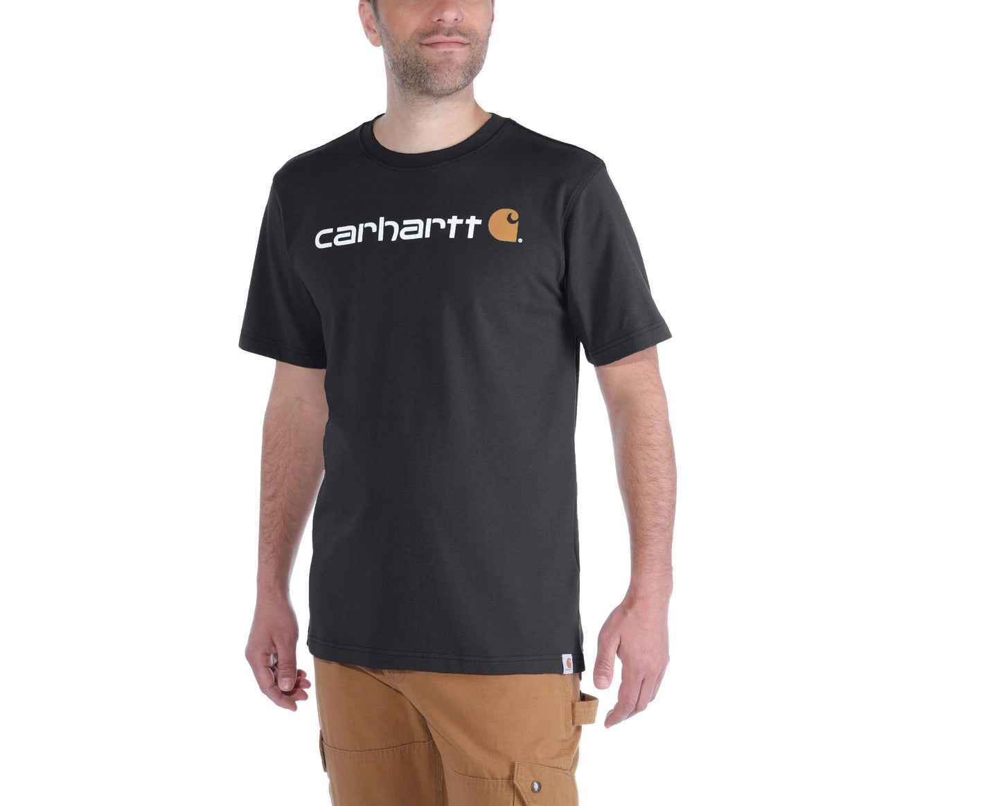 Camiseta de Algodón Modelo Core - Estilo Relaxed Fit - Color Negro