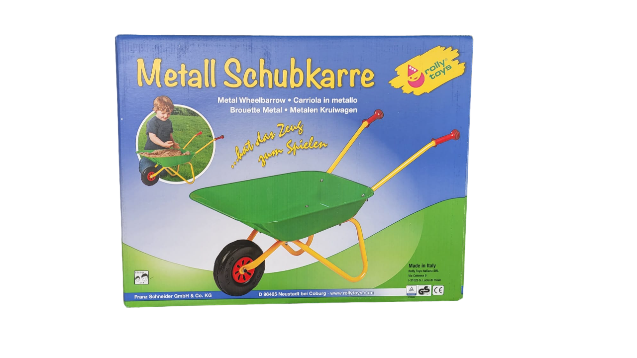 Carretilla Carro de Jardín de Juguete para Niños de Color Verde