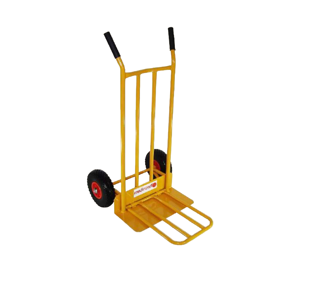 Carretilla de Mano Profesional Neumática Pala Abatible Paquetería AB-350