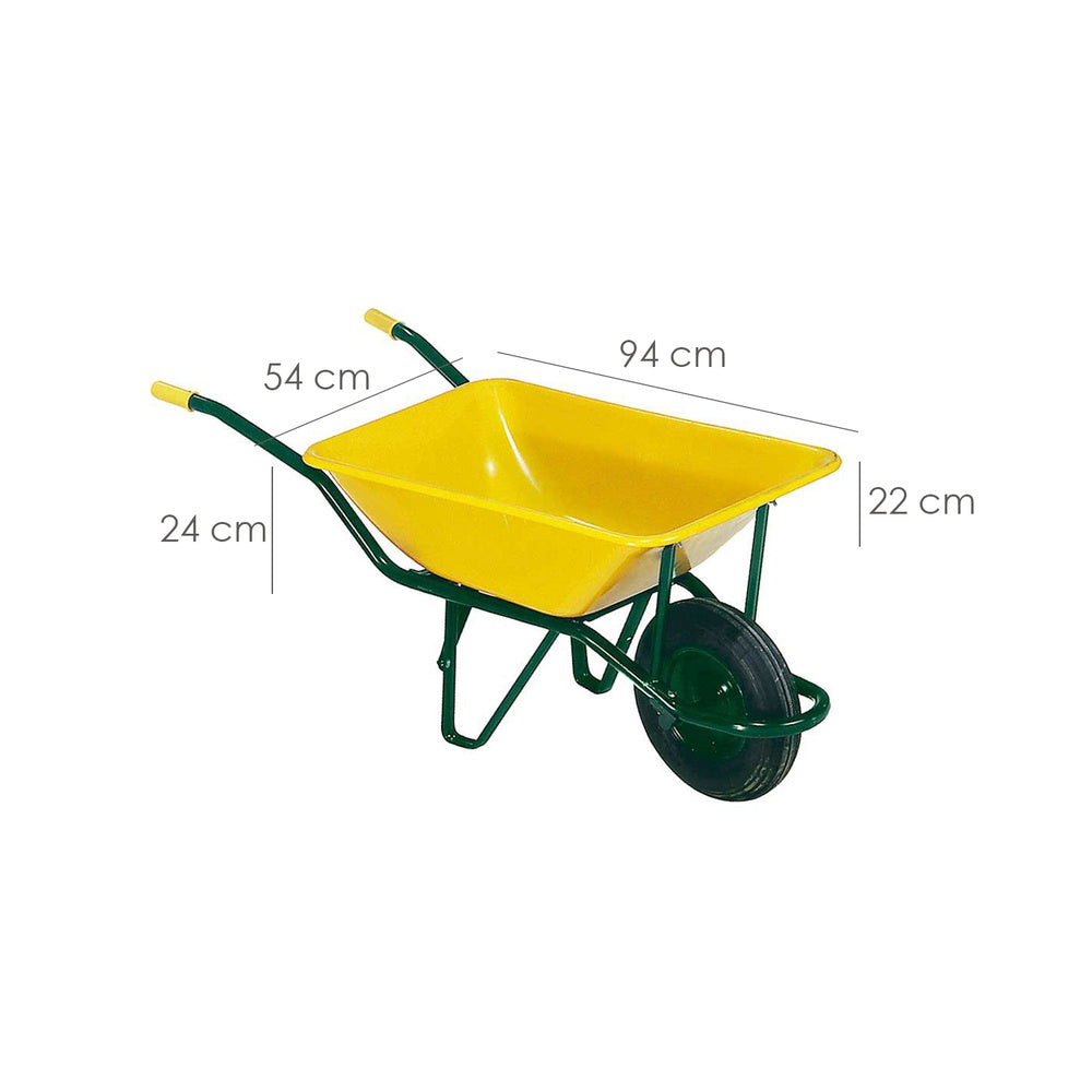 Carretilla de Obra Amarilla Metálica