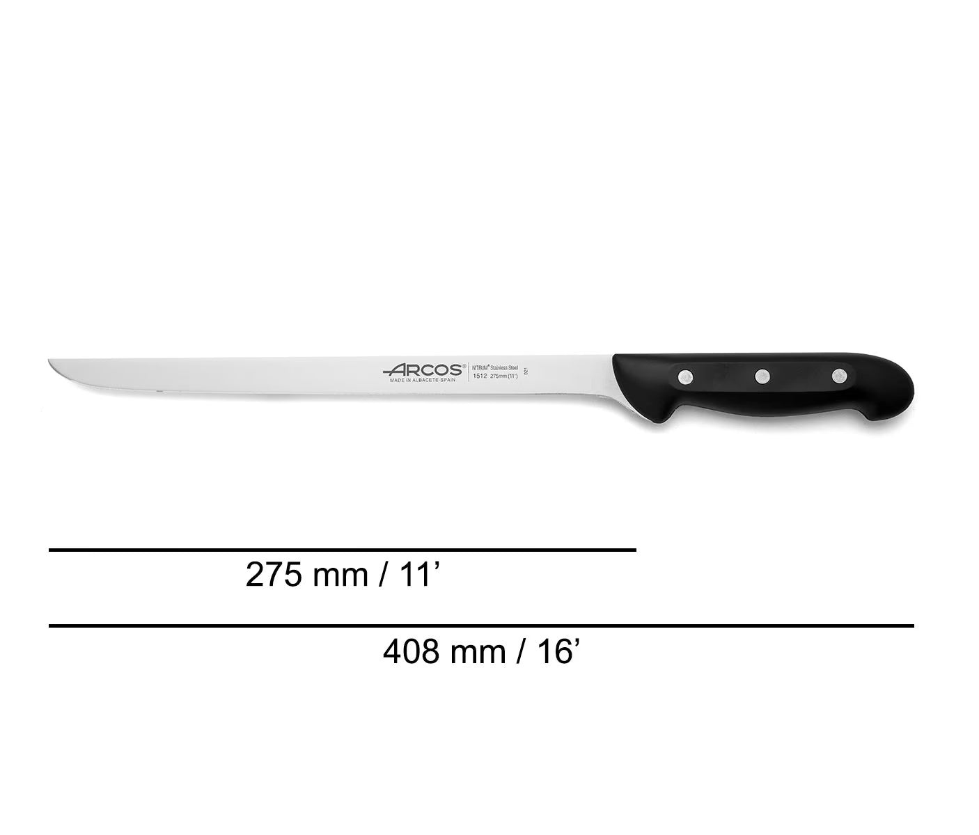 Cuchillo Jamonero Premium Serie Maitre 275 mm