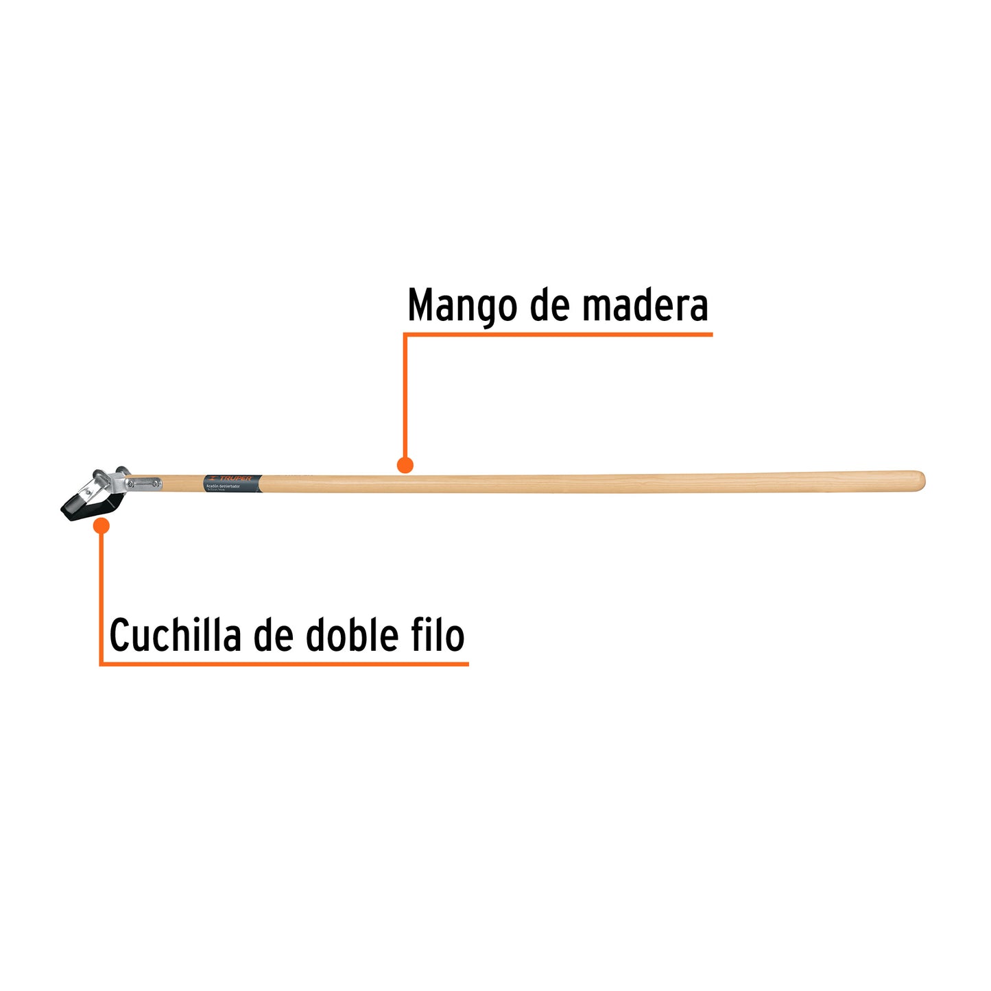 Deshierbador Elimina Malas Hierbas con Mango de Madera 137 cm