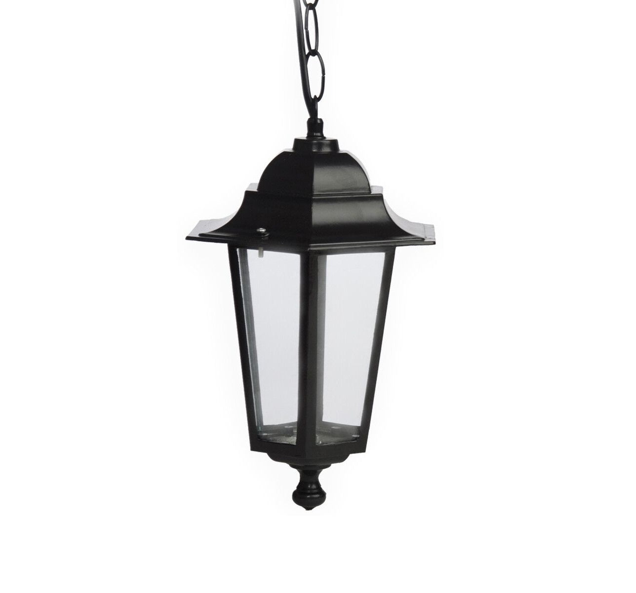 Farol de Jardín Colgante para Exterior de 6 Lados serie Alma Aluminio IP44