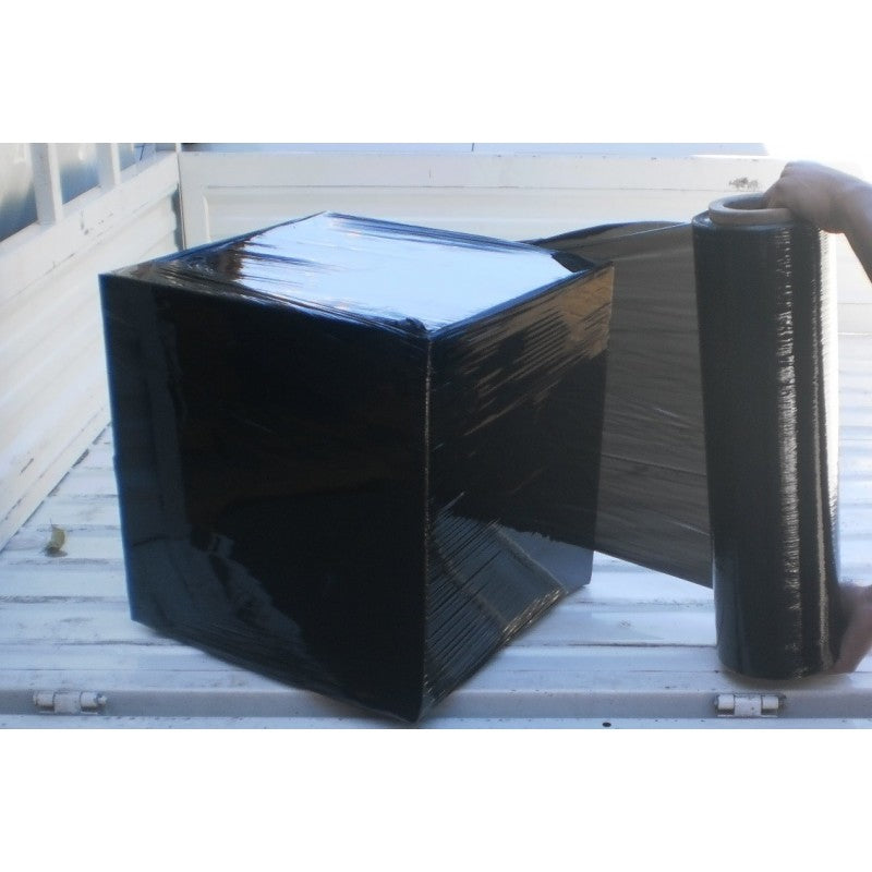 Rollo de Film Extensible Manual Negro - Rollo de Plástico para Recubrimientos