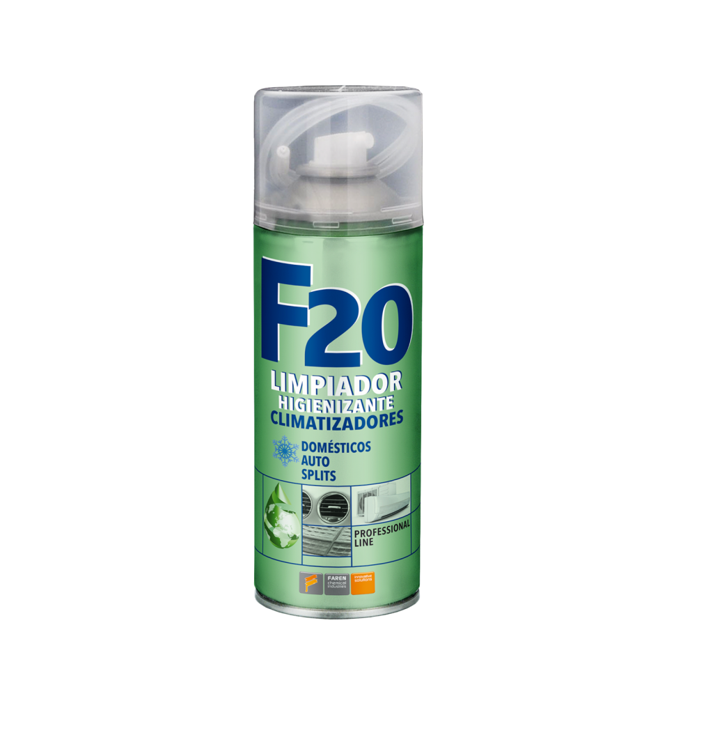 Limpiador Higienizante para Climatizadores - Limpiador de Aire Acondicionado - Bote de 400 ml - Modelo F20