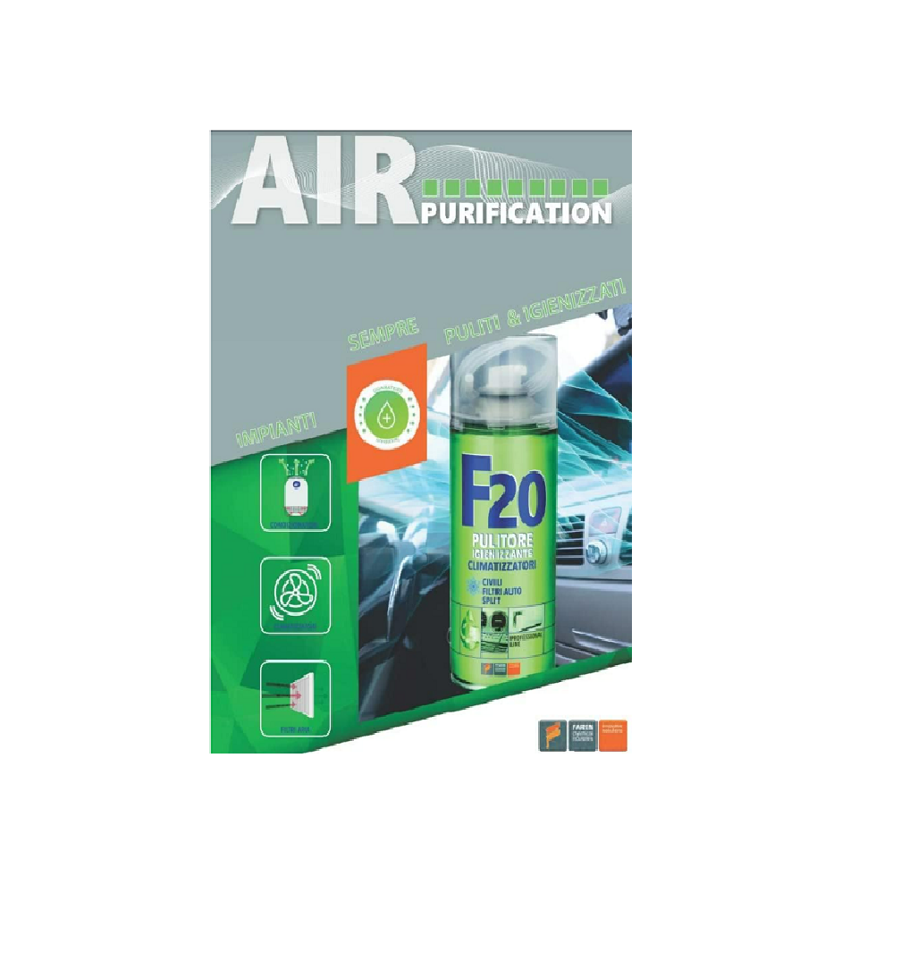 Limpiador Higienizante para Climatizadores - Limpiador de Aire Acondicionado - Bote de 400 ml - Modelo F20