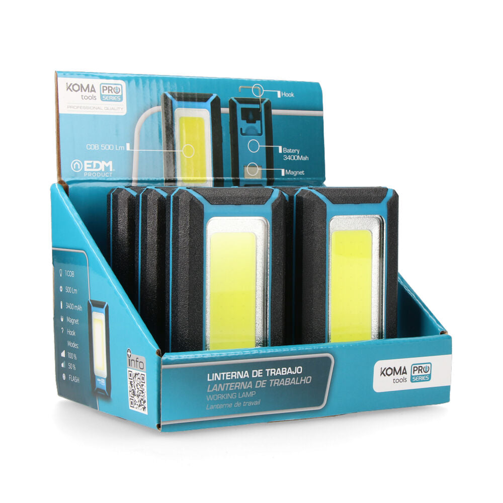 Linterna LED con Gancho Resistente al Sudor | Función Power Bank