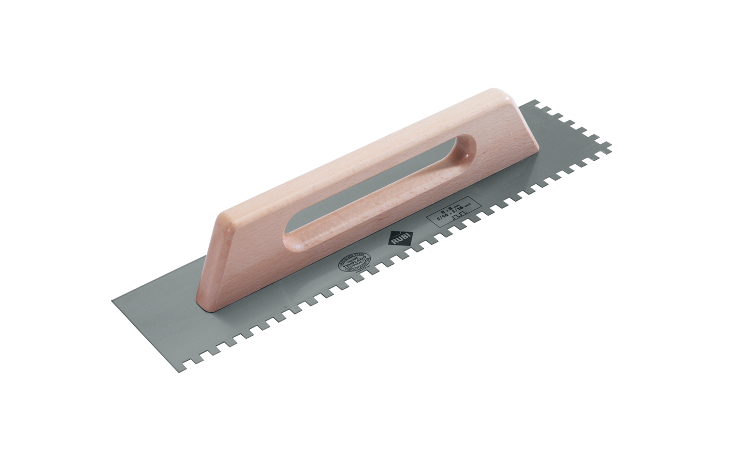 Llana de Acero para Empastar 48 cm | Dientes de 12x12 mm