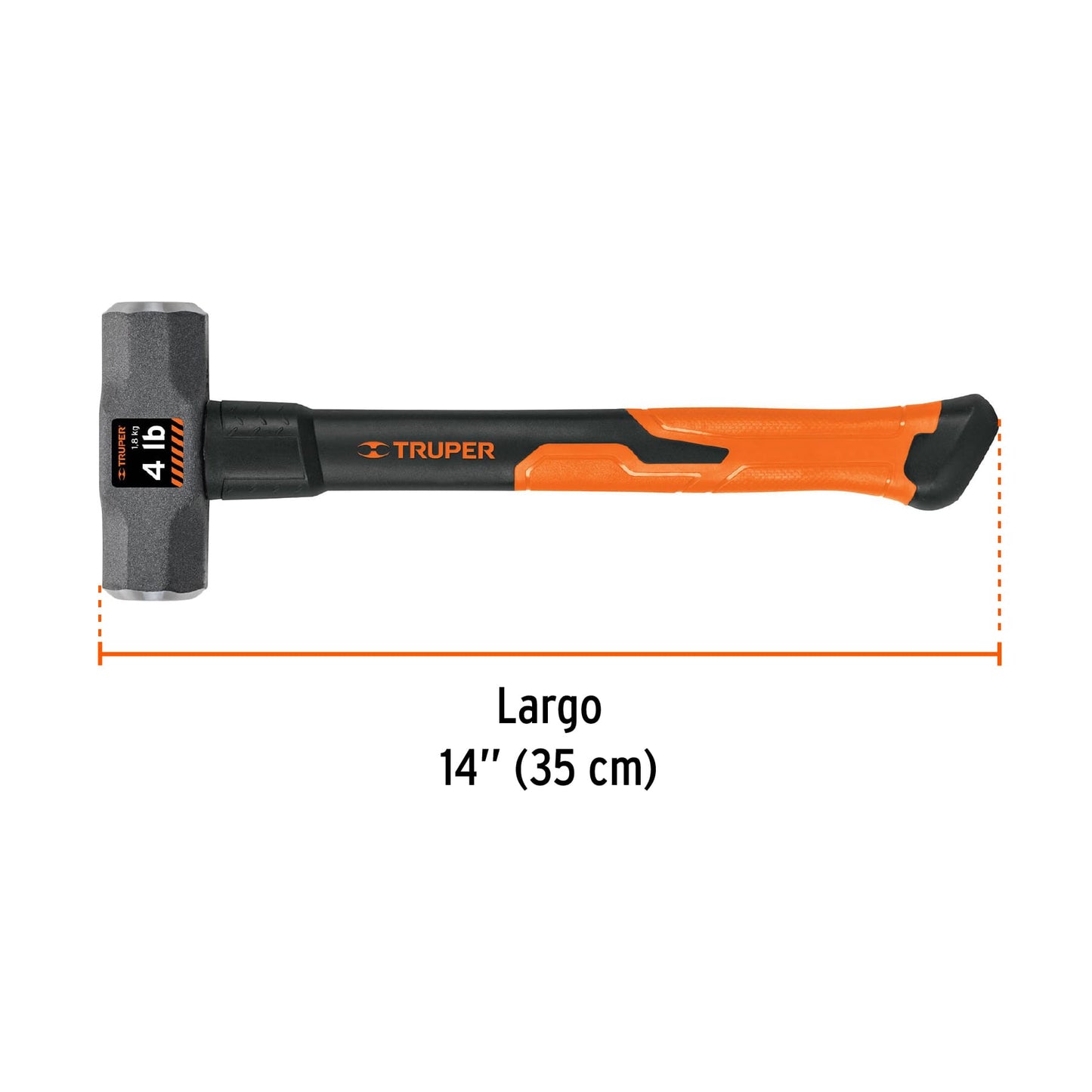 Maza Marro Octogonal Mango Fibra de Vidrio - Disponible en varios tamaños