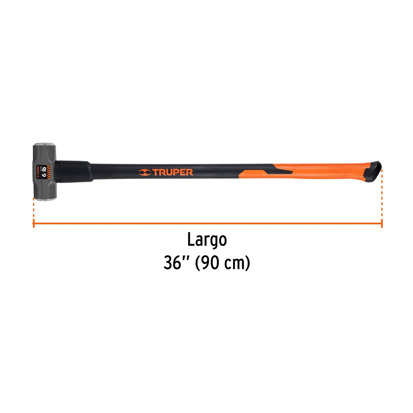 Maza Marro Octogonal Mango Fibra de Vidrio - Disponible en varios tamaños