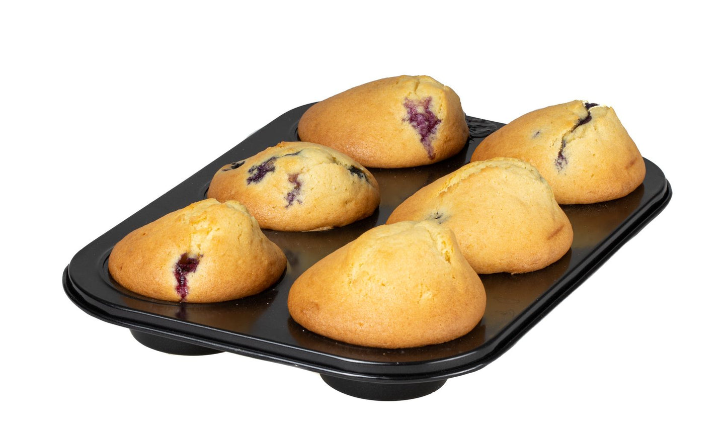 Molde con 6 Cavidades para Muffins Modelo Moka - Recubrimiento Antiadherente