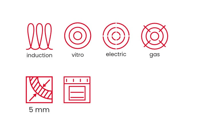 Plancha de Asar Lisa Cocina Basic Stone 47x29 cm