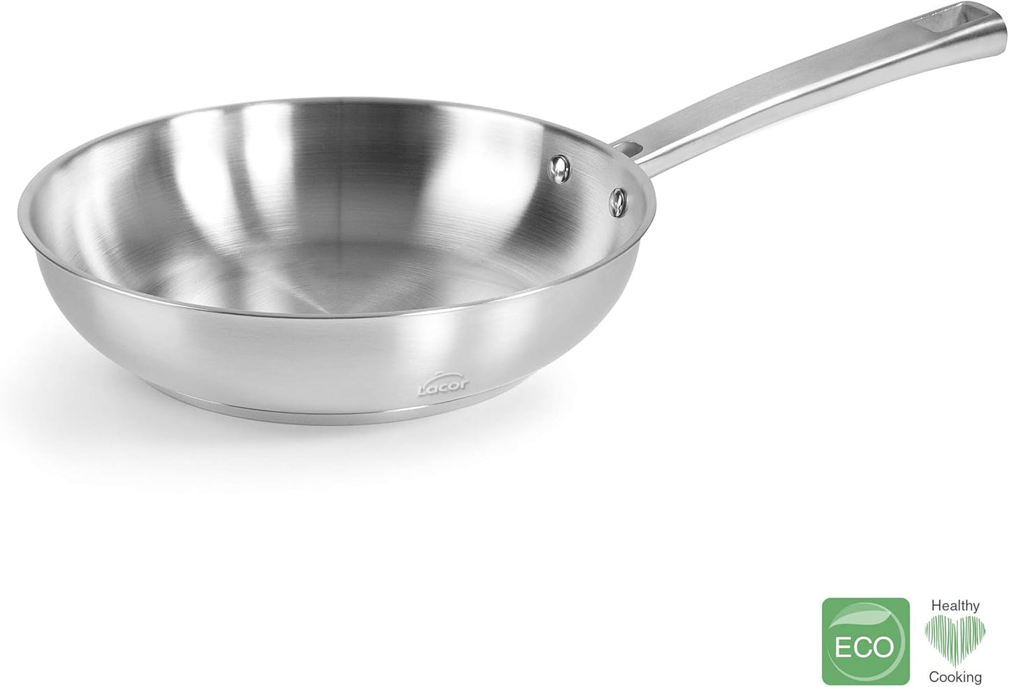 Sartén Sin Antiadherente Modelo Foodie | Sartén de Acero Inoxidable | Compatible con Todo Tipo de Cocinas