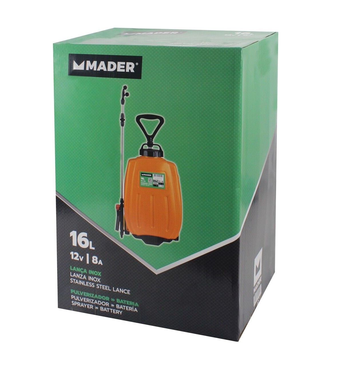 Sulfatadora Pulverizador a Batería con Ruedas Tipo Mochila - Bateria Recargable - 16 Litros