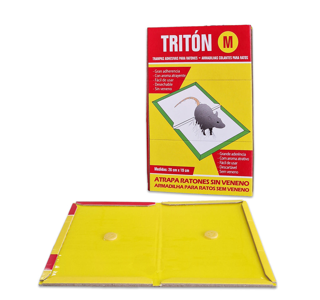 Trampa Adhesiva para Ratones e Insectos con Pegamento Tritón