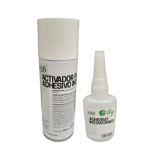 Adhesivo Cianocrilato + Activador: Pack 2 unidades