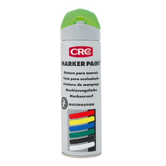 Marcador de pintura en spray 500 ml. CRC fluorescente: Pack 2 unidades.