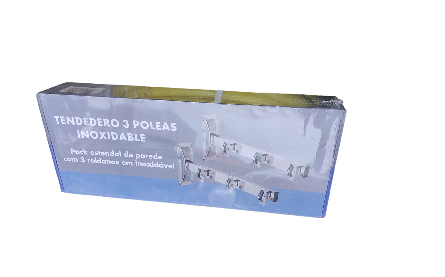 Tendedero inox pared 2 soportes con poleas
