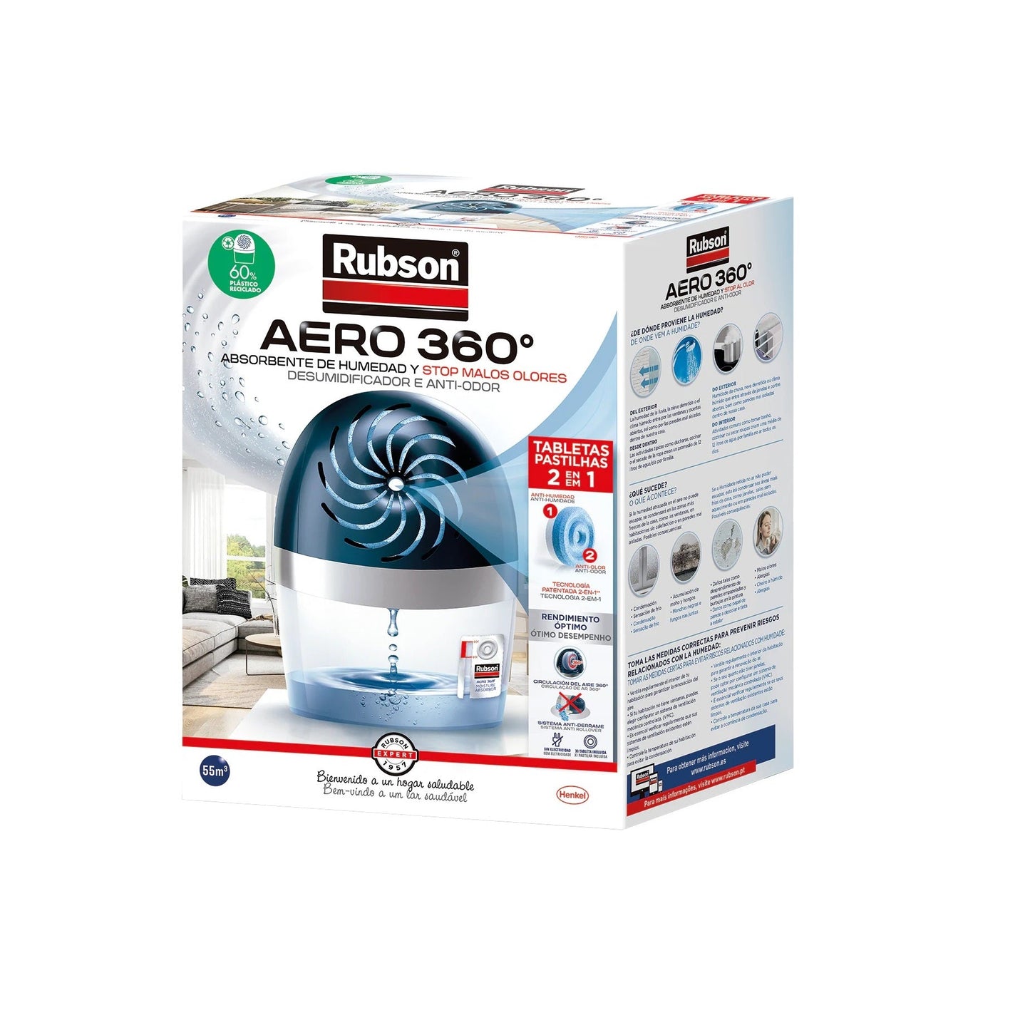 Deshumidificador AERO 360º Rubson