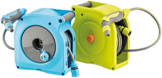 Enrollador mini manual manguera 10 metros