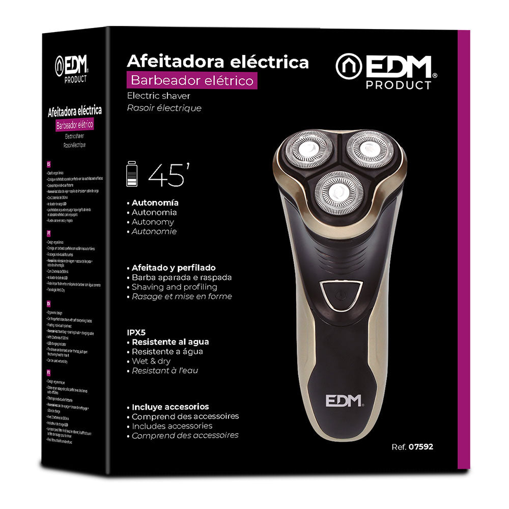 Afeitadora Eléctrica Recargable EDM