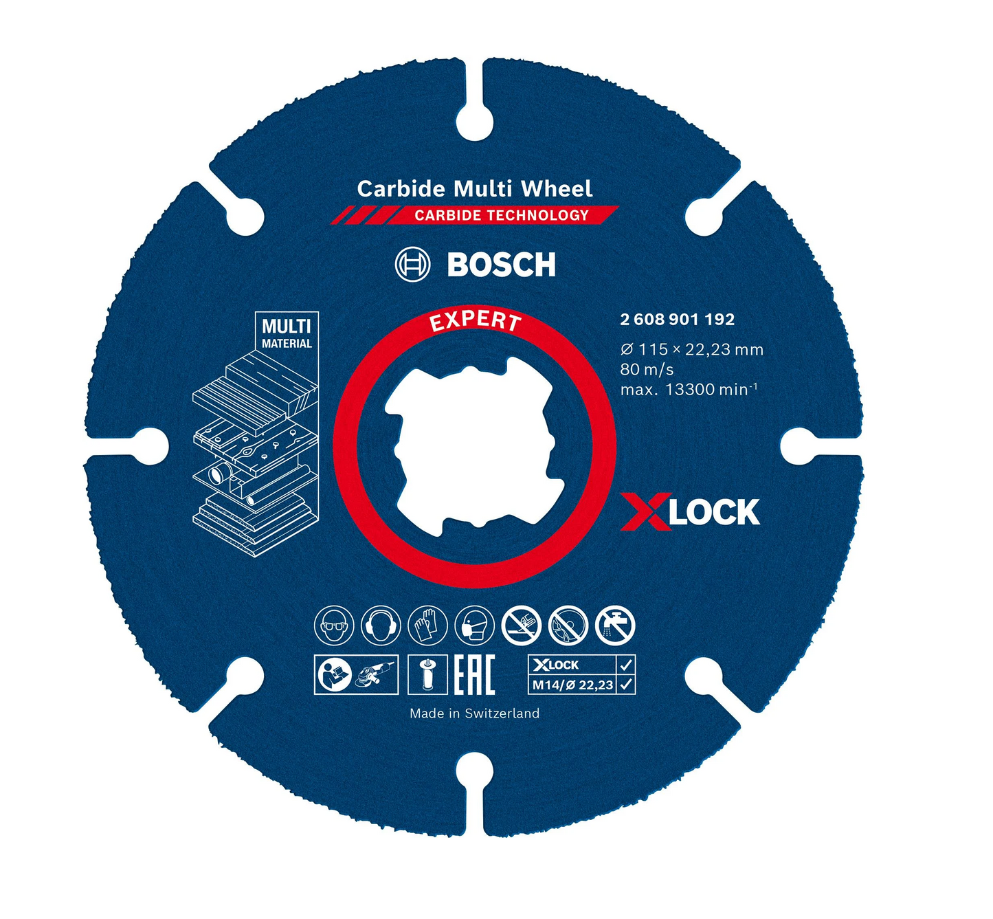 Disco de Corte para Radial Expert Carbide Multi Wheel X-LOCK