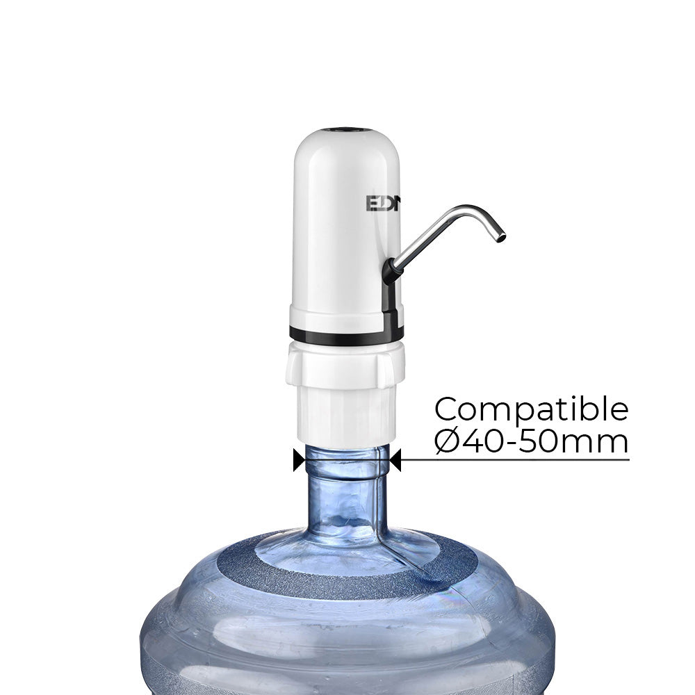 Dispensador electrónico para garrafas de agua con diámetros de boca admitidos ø4-5cm