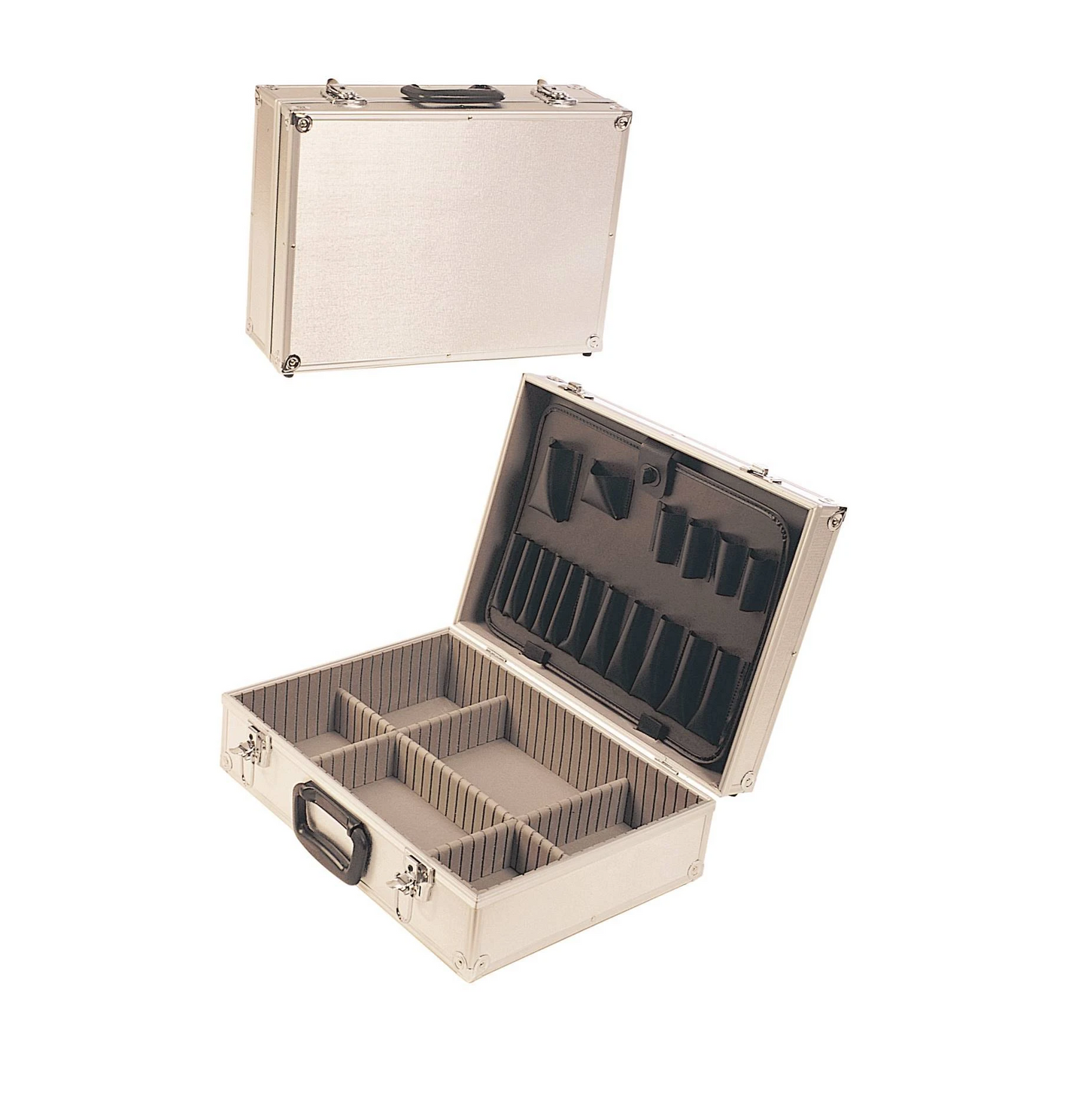 Maleta Maletín de Aluminio Gris