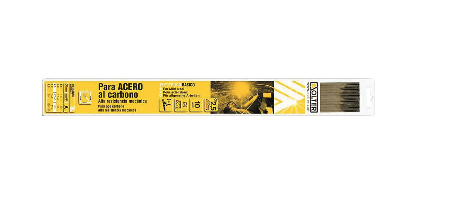 Electrodos básico 2,5 mm. Solter: Blíster de 10 unidades
