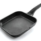 Sartén Plancha Asador Liso Eco Piedra de 28x28 cm - Color Negro