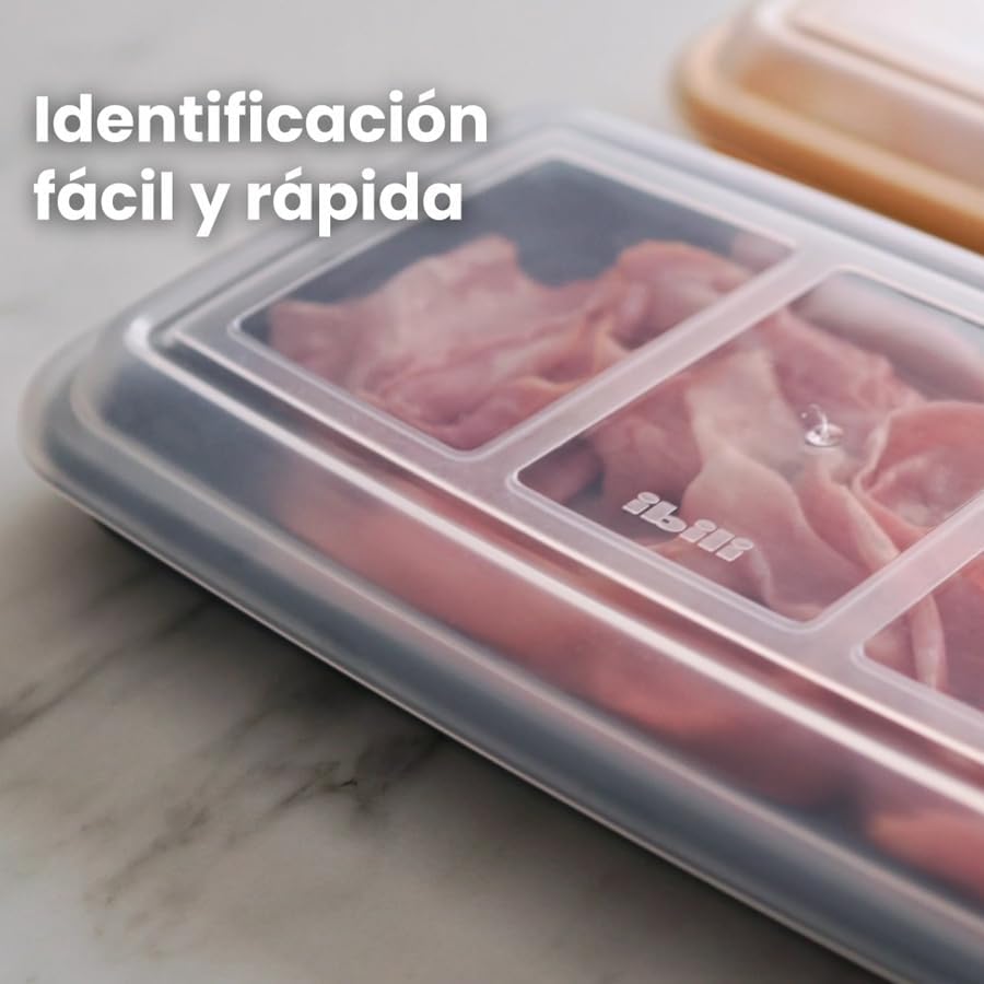 Ibili Set de 4 Tapers para Embutidos y Fiambres Modelo Altea, Tupper Fiambre, Porta Embutidos
