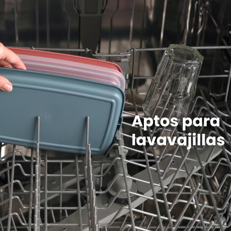 Ibili Set de 4 Tapers para Embutidos y Fiambres Modelo Altea, Tupper Fiambre, Porta Embutidos