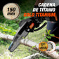 Kit de Poda a Batería de Titanio - Motosierra a Batería + Tijeras de Podar Eléctricas + Pértiga Telescópica - Incluye 2 Baterías - Pértiga de 1,63m para Poda en Altura