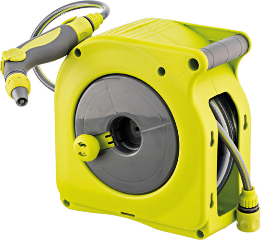 Enrollador mini manual manguera 10 metros