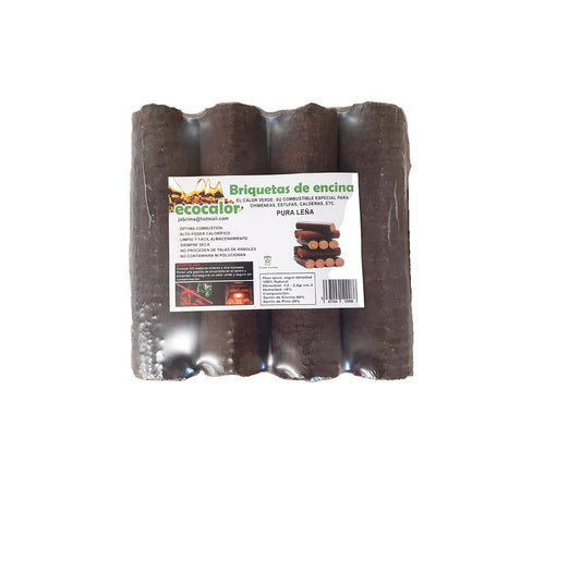 Briquetas de Pura Leña 7 Kg para Chimenas y Estufas