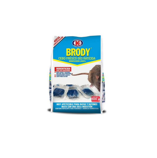 Raticida Insecticida Repelente Cebo Fresco Brody