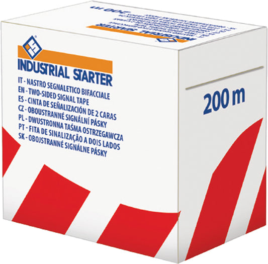 Rollo de Cinta baliza de 200 mts - Cinta Roja y Blanca