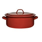 Cacerola Olla Esmaltada Clásica con Tapa en Color Marrón - 24 cm - 4,4 Litros