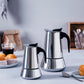Cafetera Italiana Milan de 10 Tazas - Cafetera Express en Acero Inoxidable