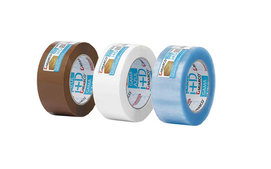 Cinta Adhesiva Precinto Fixo Ecológico para Embalar Cajas 66 Metros Longitud: Pack de 6 Unidades