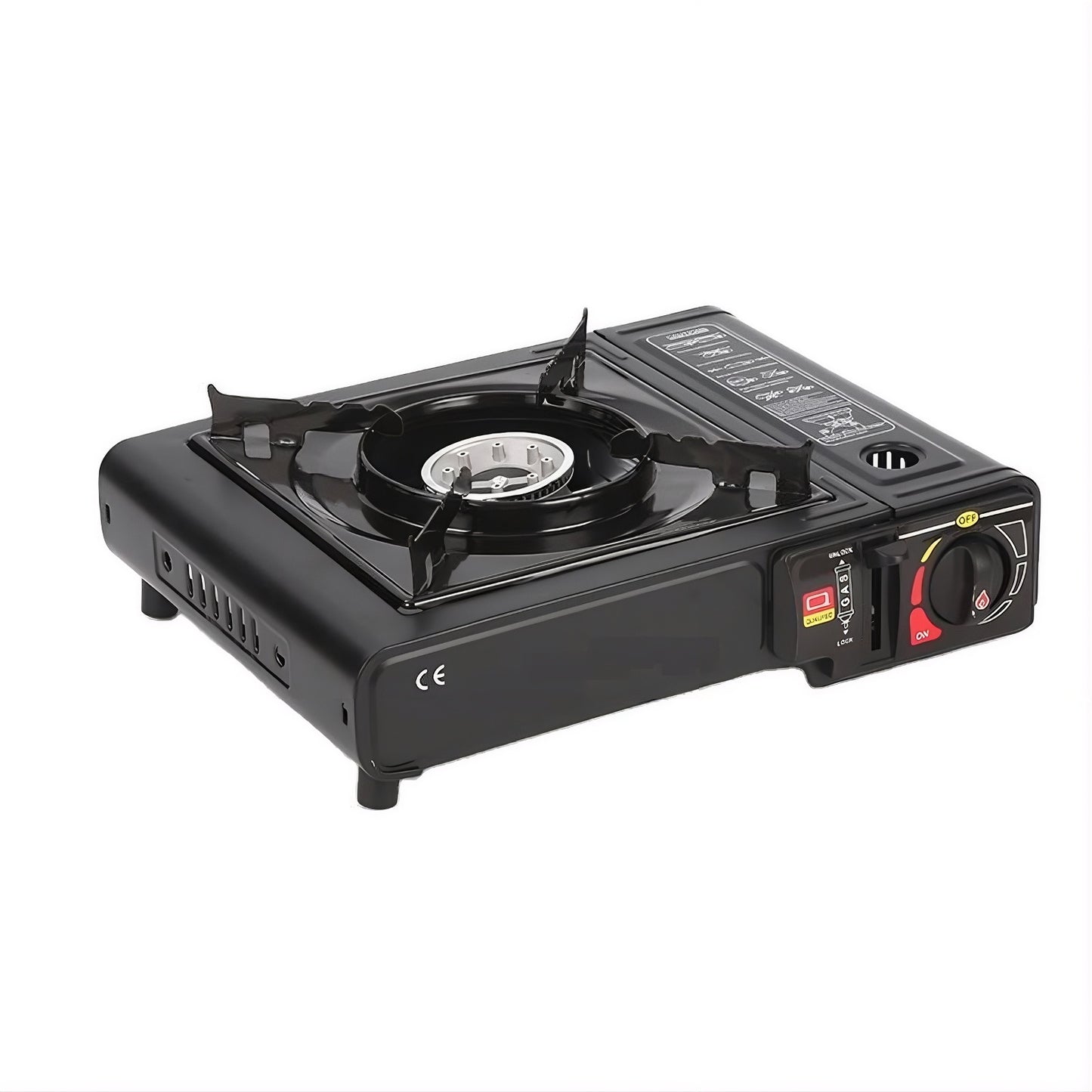 Hornillo de Gas Portátil Ultraligero para Camping – Cocina de Butano Compacta con Encendido Piezoeléctrico, Resistente al Viento, Ideal para Actividades al Aire Libre, Incluye Maletín de Transporte