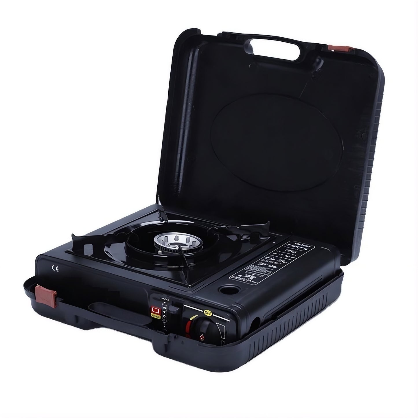Hornillo de Gas Portátil Ultraligero para Camping – Cocina de Butano Compacta con Encendido Piezoeléctrico, Resistente al Viento, Ideal para Actividades al Aire Libre, Incluye Maletín de Transporte