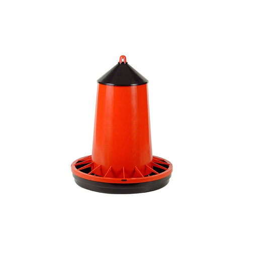 Comedero para Aves y Pájaros con Rejilla y Tapa - Capacidad de 10 Kg - Comedero para Gallinas